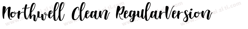 Northwell Clean RegularVersion字体转换